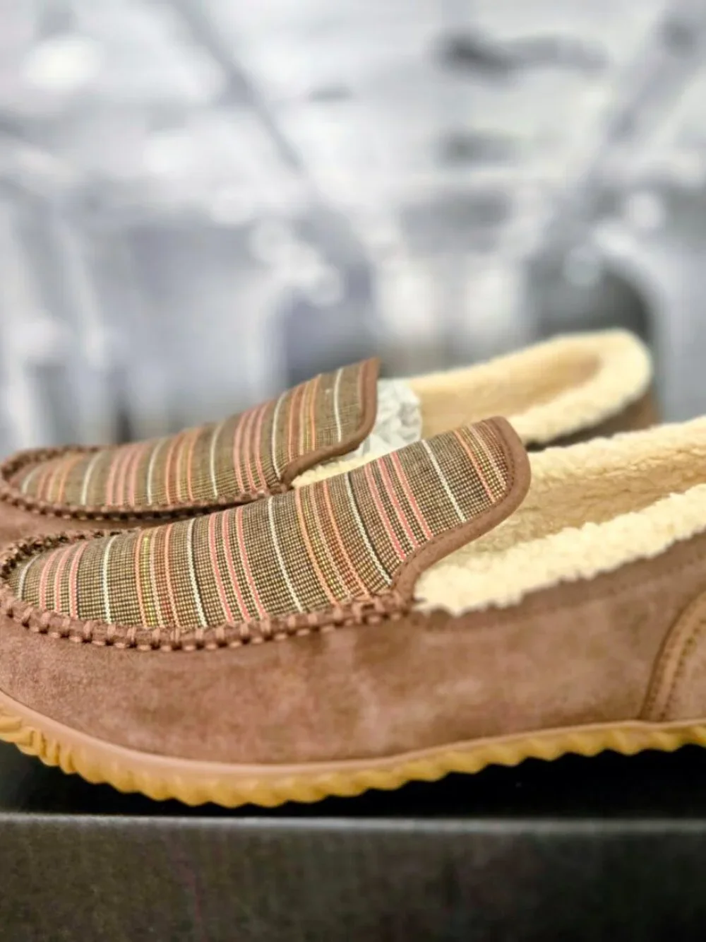 NIB Sorel Men's Dude Moc Slippers (Umber / Gum)